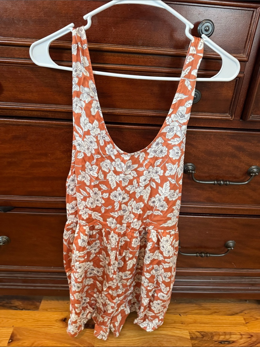 Billabong Rust Red Floral Sundress